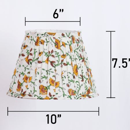 Marigold Pleated Empire Lampshade